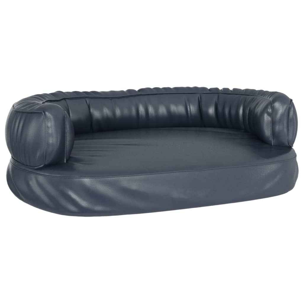vidaXL Ergonomiczne legowisko dla psa, ciemnoniebieskie, 60x42 cm