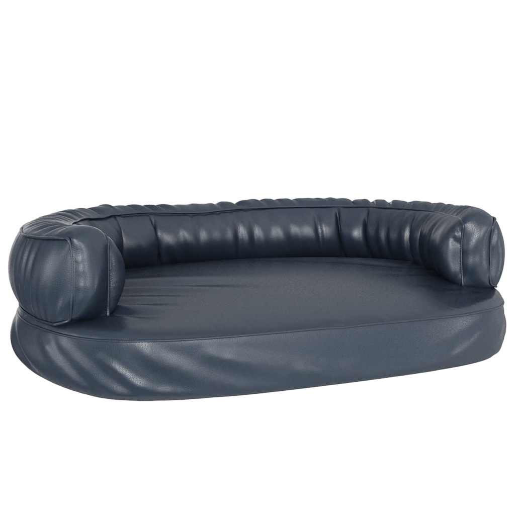 vidaXL Ergonomiczne legowisko dla psa, ciemnoniebieskie, 88x65 cm