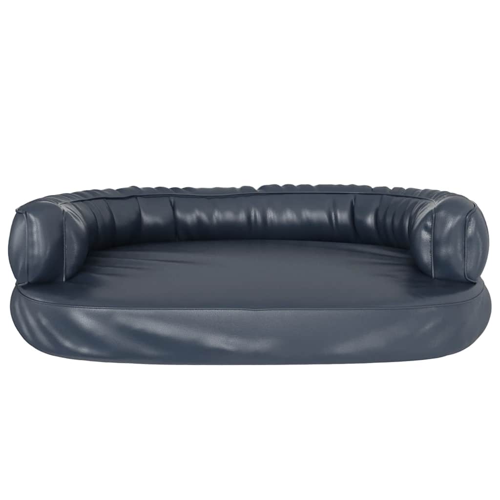 vidaXL Ergonomiczne legowisko dla psa, ciemnoniebieskie, 88x65 cm