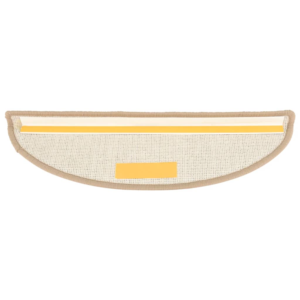vidaXL Maty na schody 15 szt. 56x17x3 cm Brązowe półokrągłe