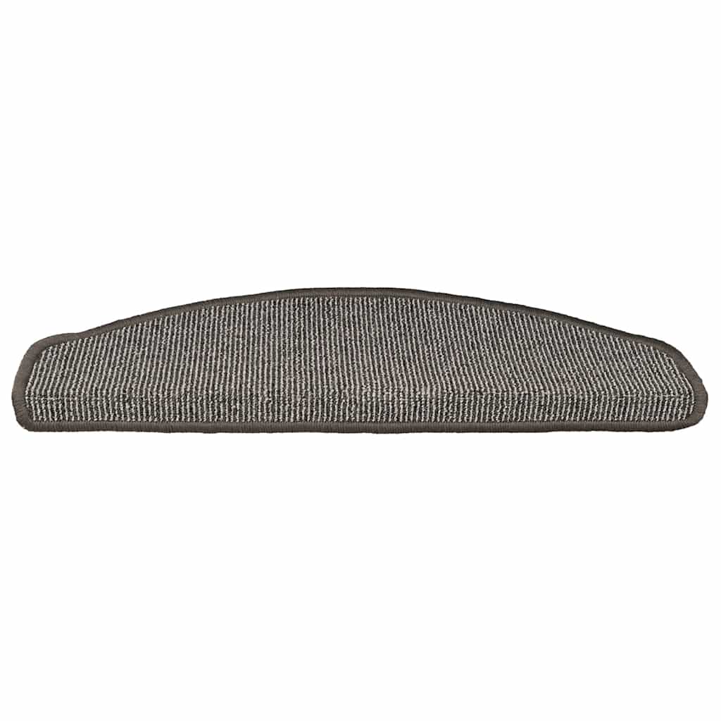 vidaXL Maty na schody 15 szt. 65x21x4 cm Szare półokrągłe duże