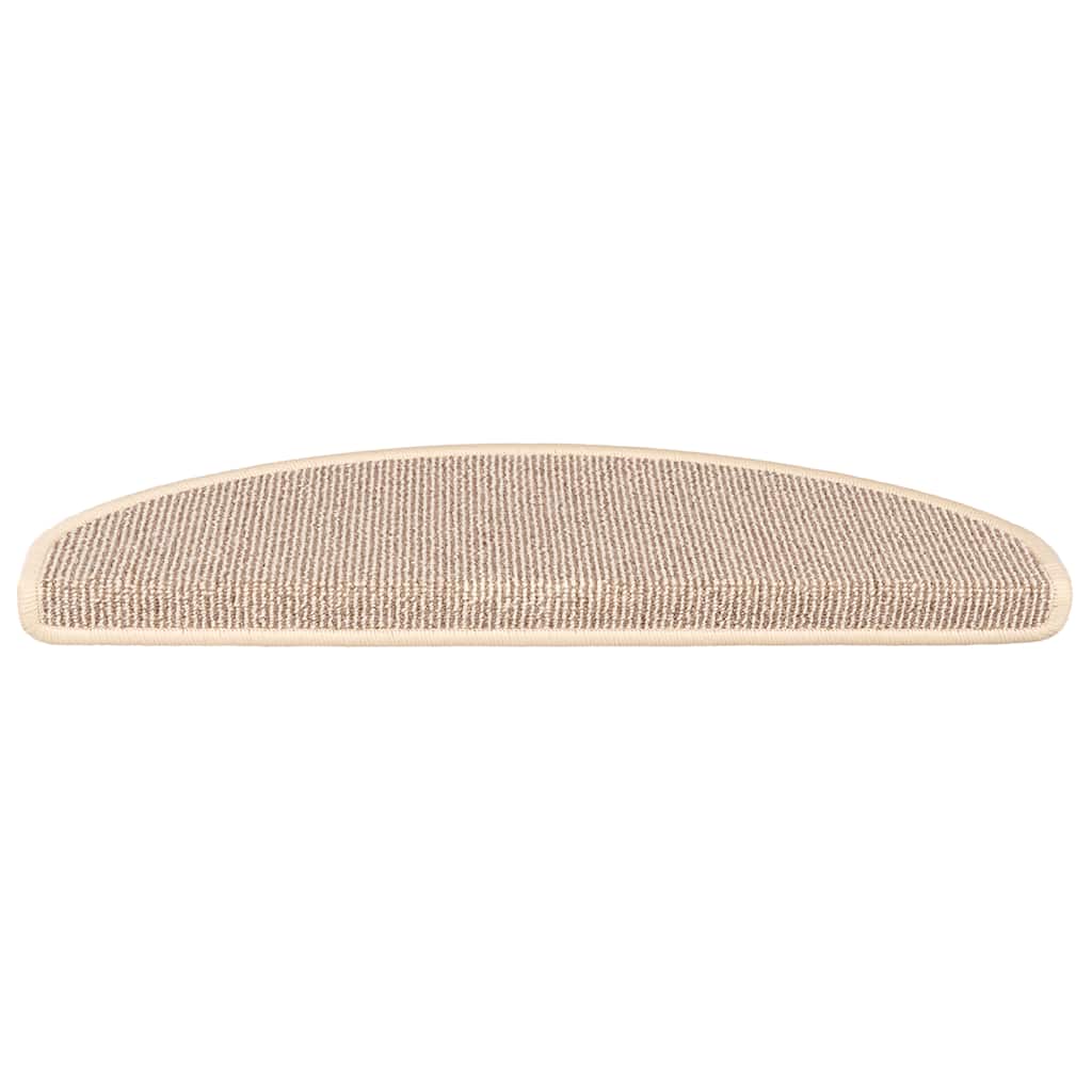 vidaXL Maty na schody 15 szt. 65x21x4 cm Białe i brązowe półokrągłe duże