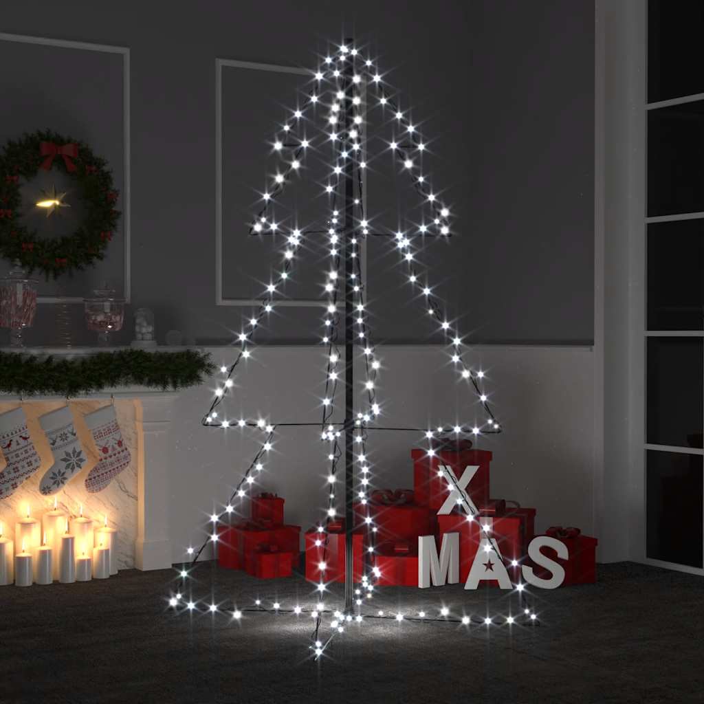 vidaXL Ozdoba świąteczna LED w kształcie choinki, 200 LED, 98x150 cm