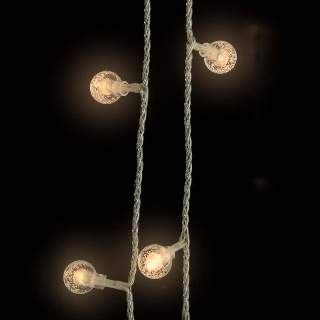 vidaXL Lampki świąteczne, 20 m, 200 diod LED, ciepła biel, 8 funkcji