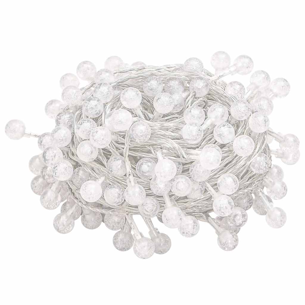 vidaXL Lampki świąteczne, 20 m, 200 diod LED, ciepła biel, 8 funkcji