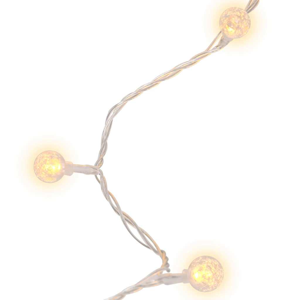vidaXL Lampki świąteczne, 20 m, 200 diod LED, ciepła biel, 8 funkcji