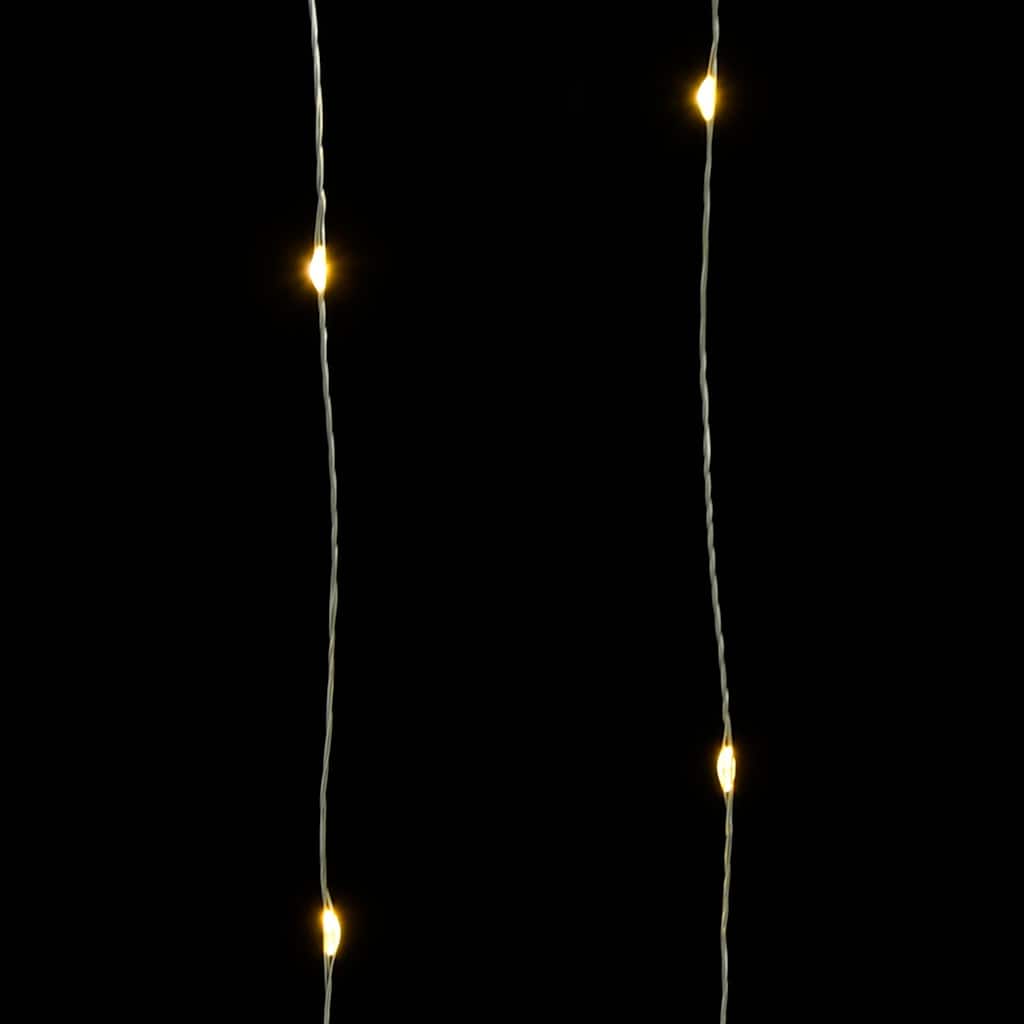 vidaXL Lampki świąteczne, 40 m, 400 micro LED, ciepła biel, 8 funkcji