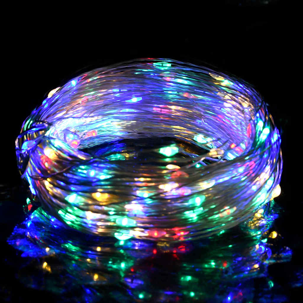 vidaXL Lampki świąteczne, 40 m, 400 kolorowych diod LED, 8 funkcji