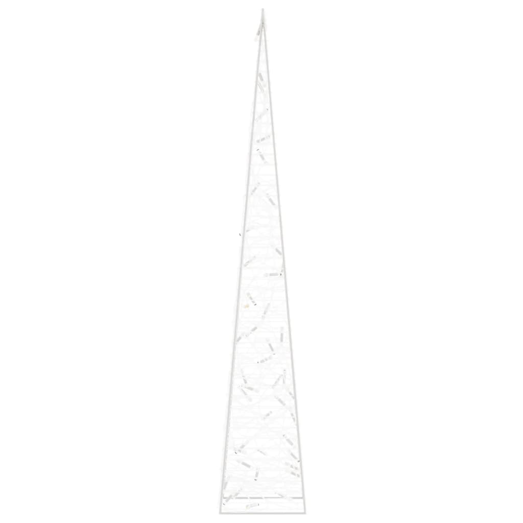 vidaXL Akrylowy stożek dekoracyjny, ciepłe białe LED, 90 cm