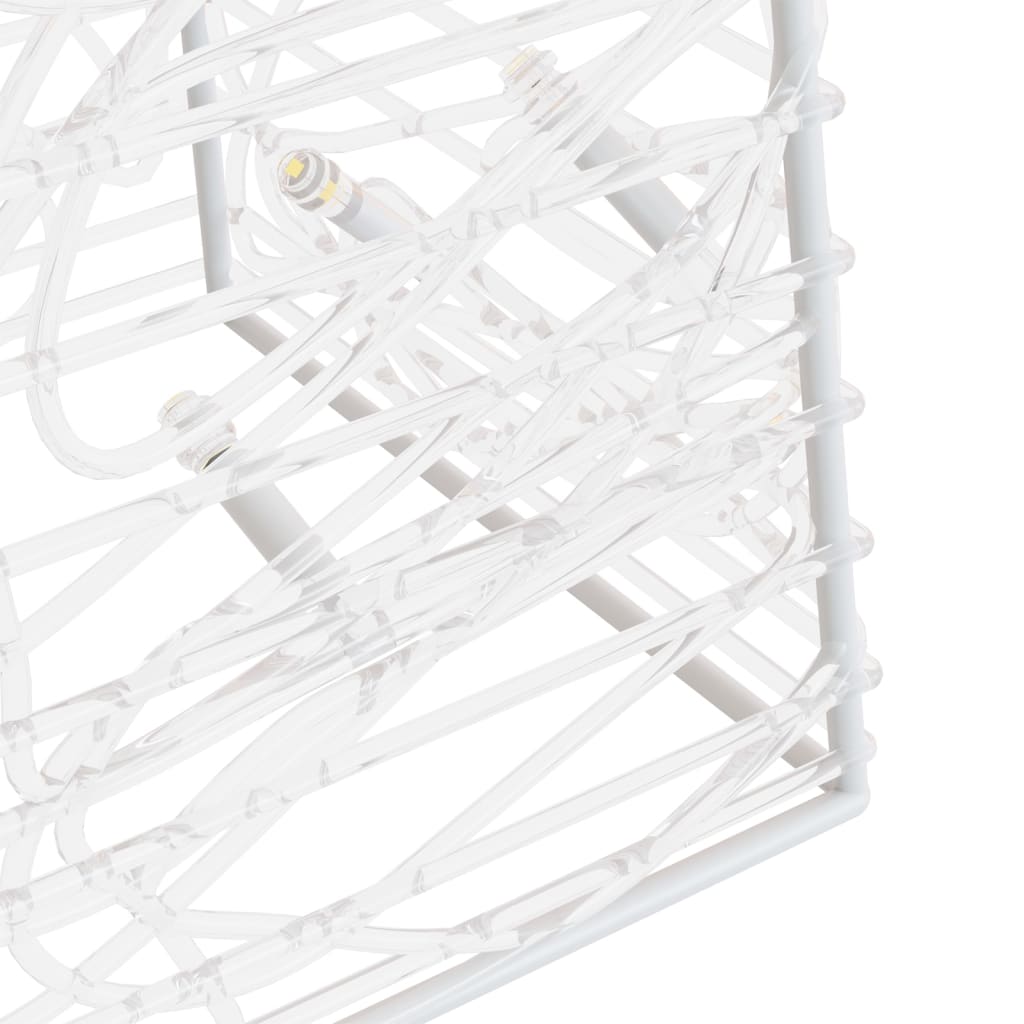 vidaXL Akrylowy stożek dekoracyjny, ciepłe białe LED, 90 cm