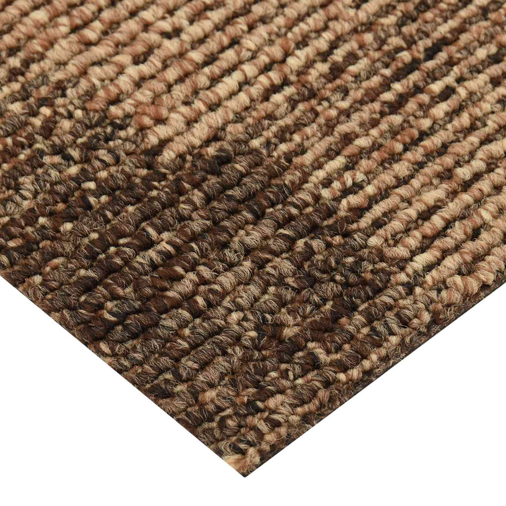 vidaXL Dywan podłogowy 20 pcs Brązowy 50 x 50 cm PP
