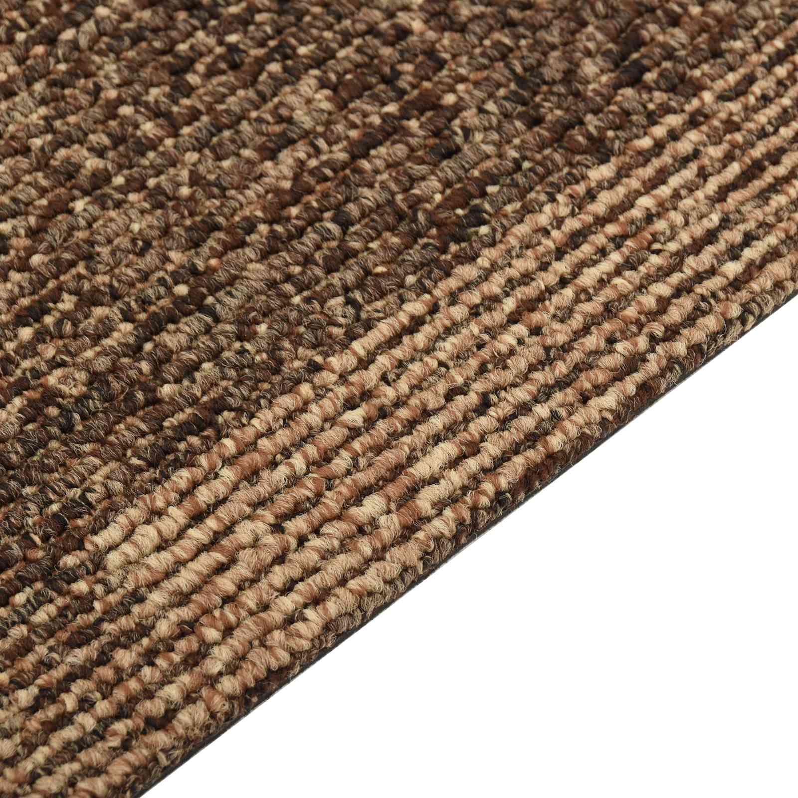 vidaXL Dywan podłogowy 20 pcs Brązowy 50 x 50 cm PP