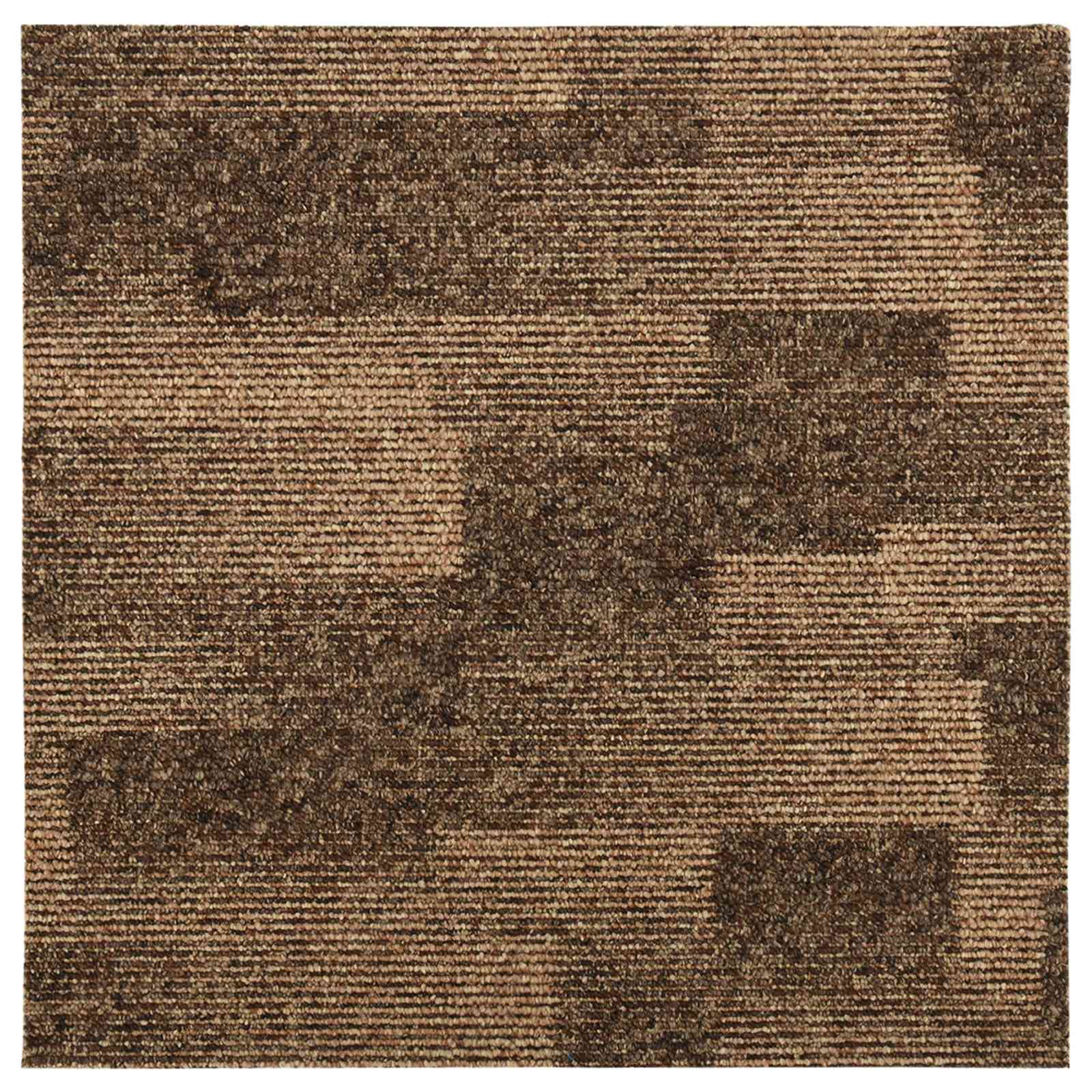 vidaXL Dywan podłogowy 20 pcs Brązowy 50 x 50 cm PP