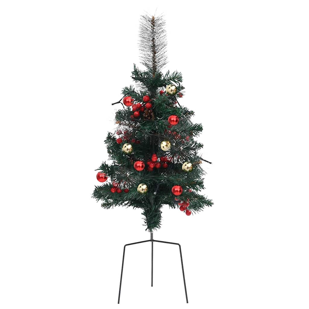 vidaXL Choinki z lampkami do wbicia w ziemię, 2 szt., 76 cm, PVC