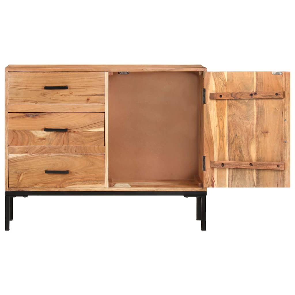 vidaXL Komoda, 88x30x73 cm, lite drewno akacjowe