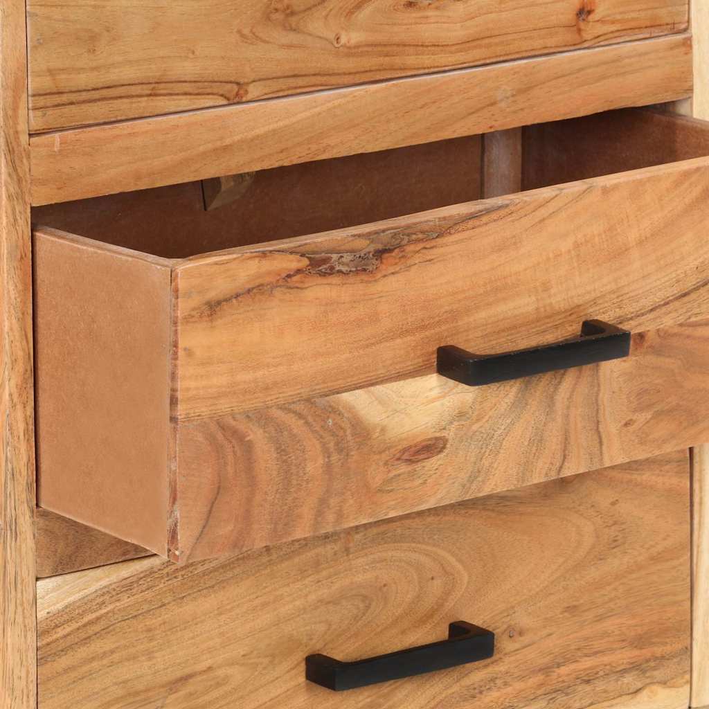 vidaXL Komoda, 88x30x73 cm, lite drewno akacjowe