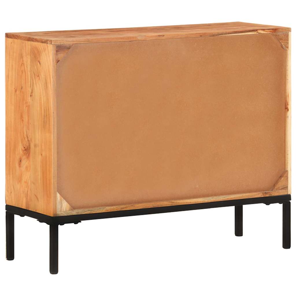 vidaXL Komoda, 88x30x73 cm, lite drewno akacjowe