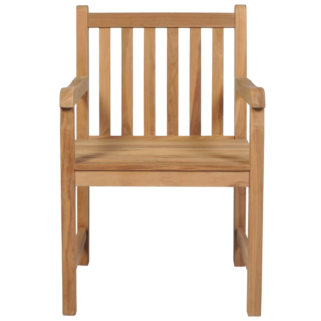 vidaXL Krzesła ogrodowe, 4 szt., lite drewno tekowe