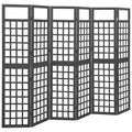vidaXL Parawan pokojowy 6-panelowy/trejaż, drewno jodłowe, 242,5x180cm