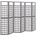 vidaXL Parawan pokojowy 6-panelowy/trejaż, drewno jodłowe, 242,5x180cm