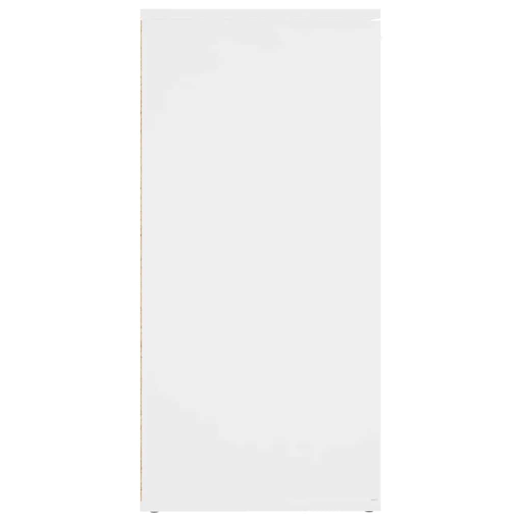 vidaXL Szafka, biała, 160x36x75 cm, materiał drewnopochodny