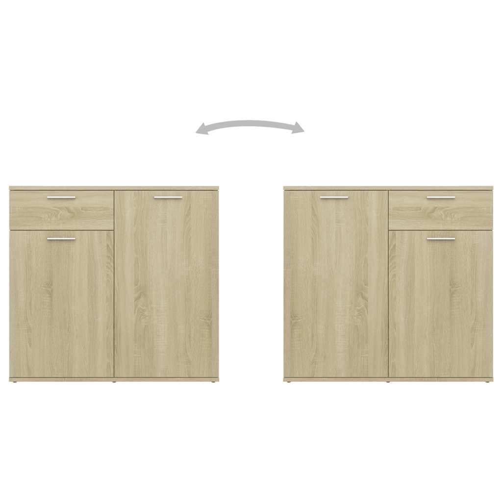 vidaXL Szafka, dąb sonoma, 160x36x75 cm, materiał drewnopochodny
