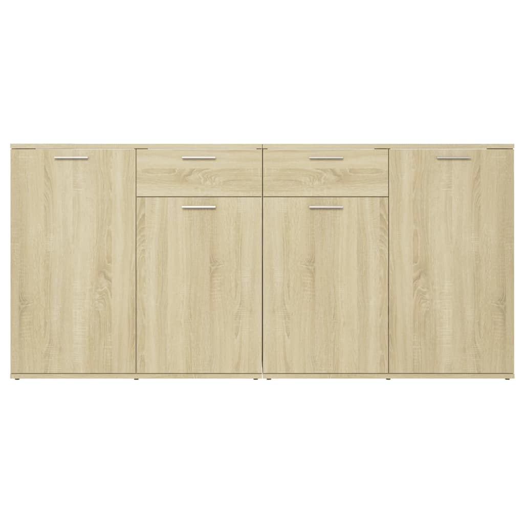 vidaXL Szafka, dąb sonoma, 160x36x75 cm, materiał drewnopochodny