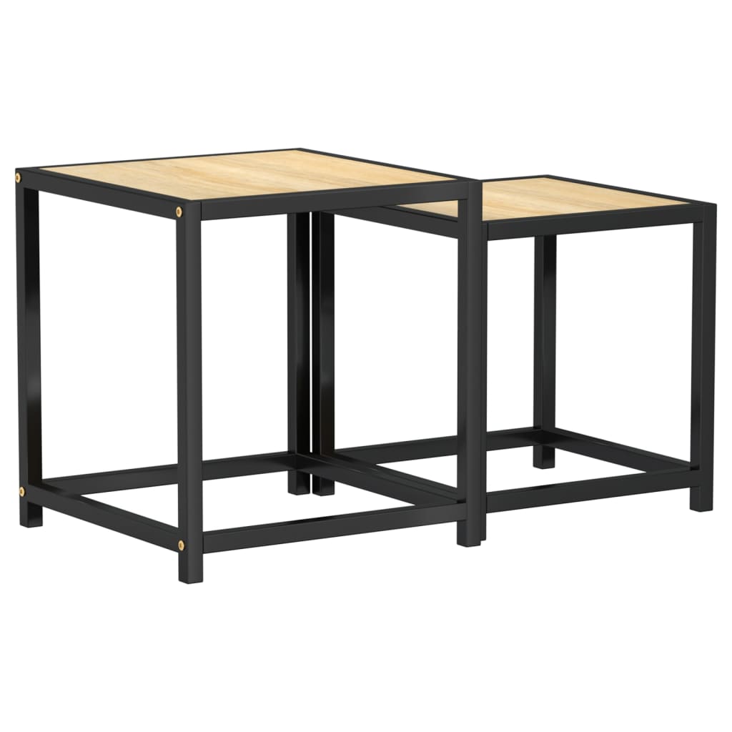vidaXL Stoliki herbaciane, 2 szt., MDF, dąb sonoma