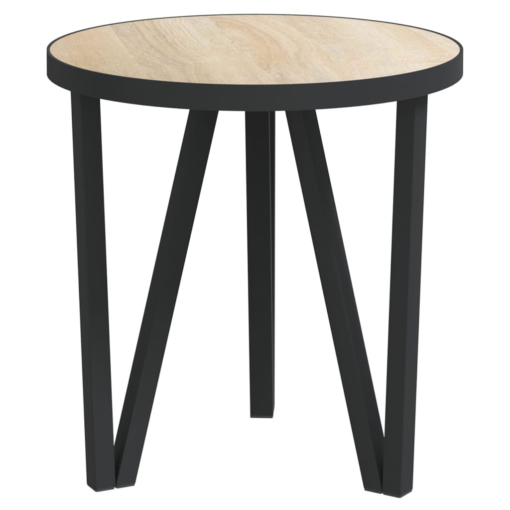vidaXL Stolik herbaciany, dąb sonoma, Ø35 cm, MDF