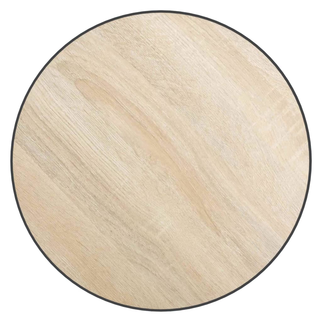 vidaXL Stolik herbaciany, dąb sonoma, Ø35 cm, MDF