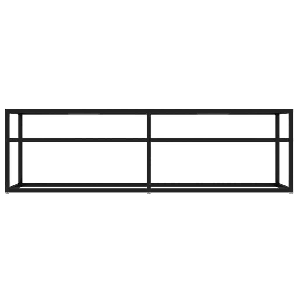 vidaXL Szafka pod TV, bezbarwna, 140x40x40,5 cm, szkło hartowane