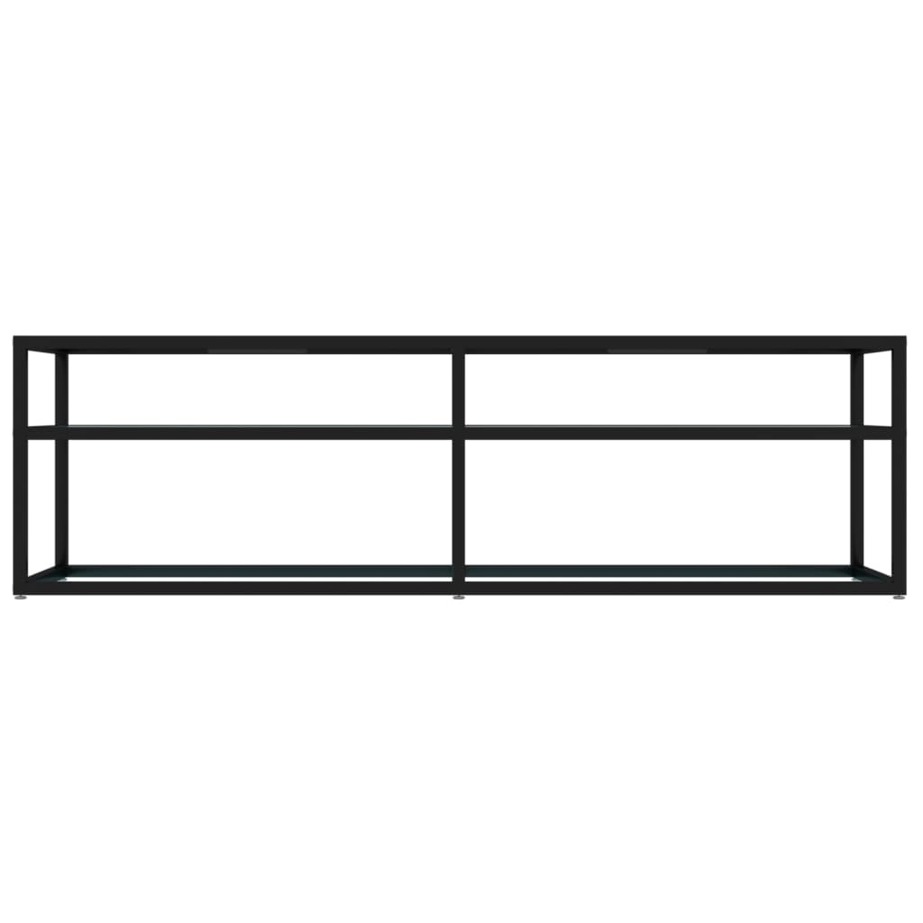 vidaXL Szafka pod TV, biały marmur, 140x40x40,5 cm, szkło hartowane