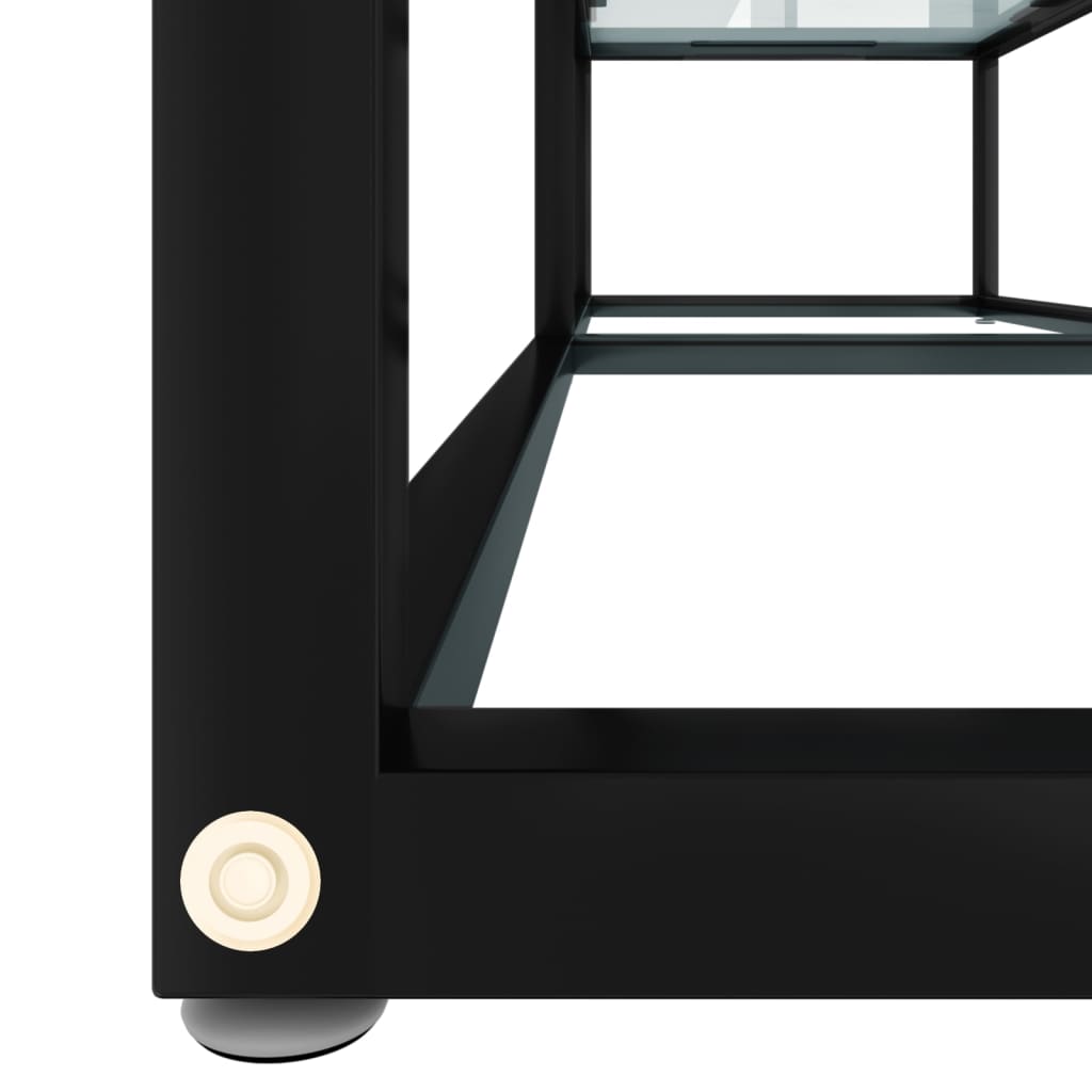 vidaXL Szafka pod TV, biały marmur, 140x40x40,5 cm, szkło hartowane