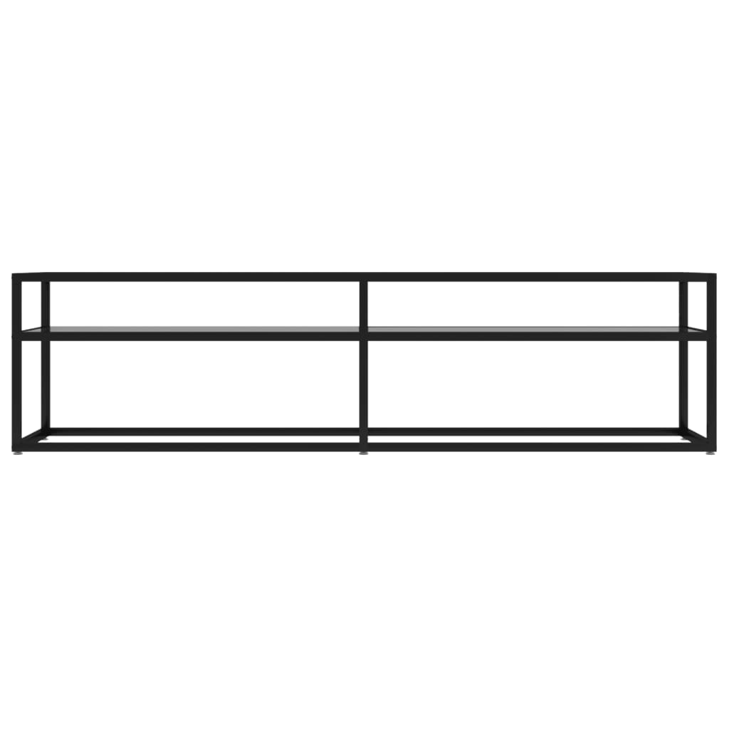 vidaXL Szafka pod TV, przezroczysta, 160x40x40,5 cm, hartowane szkło