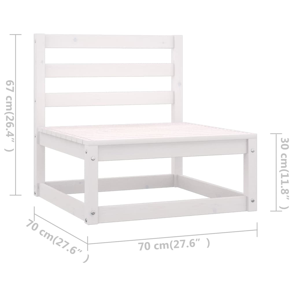 vidaXL 3-osobowa sofa ogrodowa z poduszkami, lite drewno sosnowe