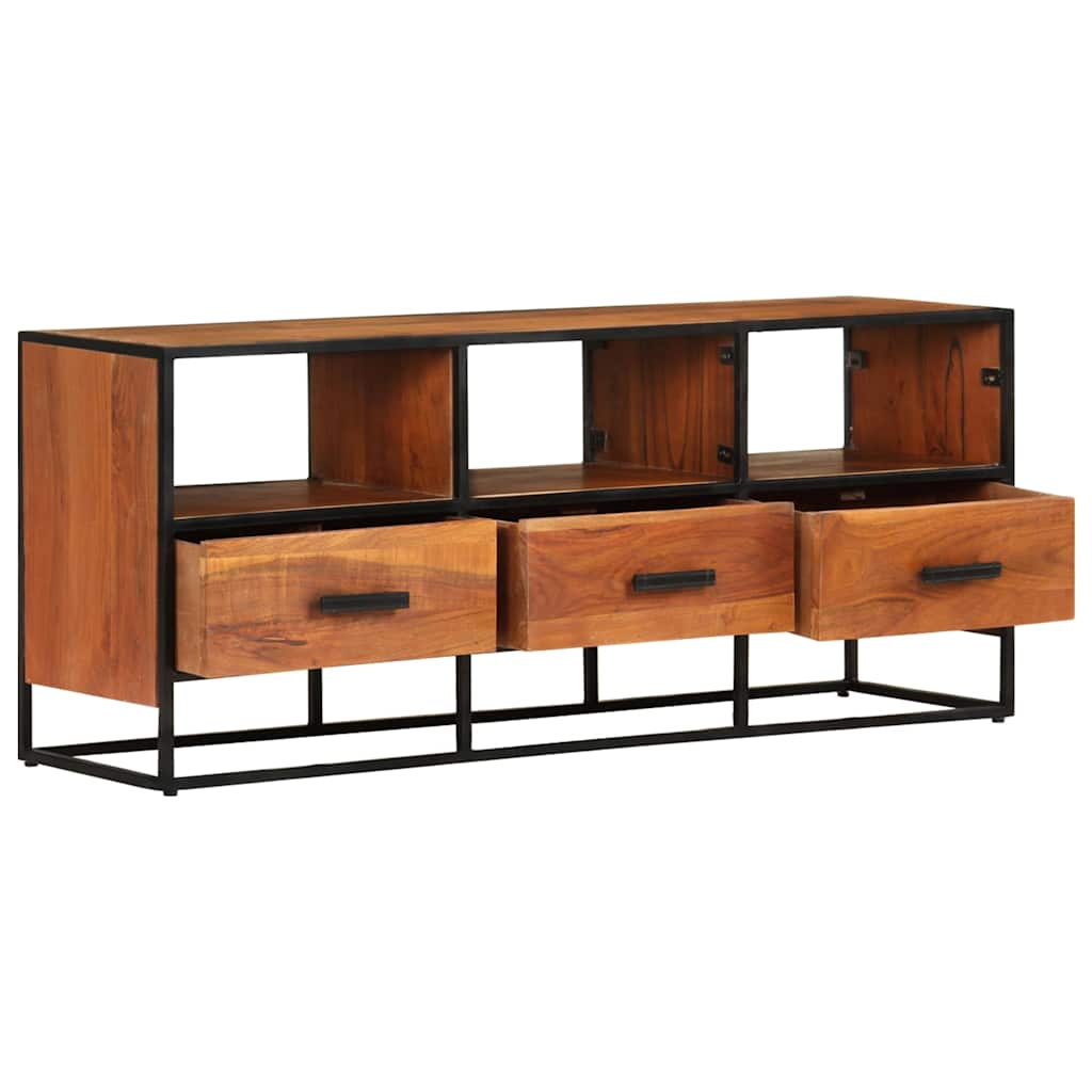 vidaXL Szafka pod telewizor, 110x30x45 cm, lite drewno akacjowe
