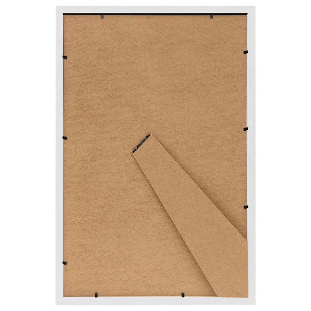 vidaXL Ramki na zdjęcia, 3 szt., stojące, białe, 21x29,7 cm, MDF