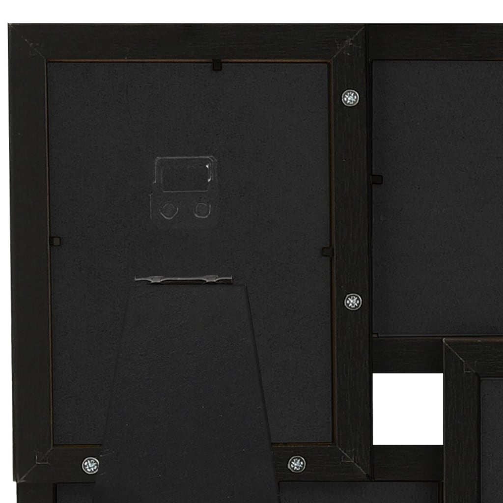 vidaXL Ramka na 4 zdjęcia 10x15 cm, czarna, MDF