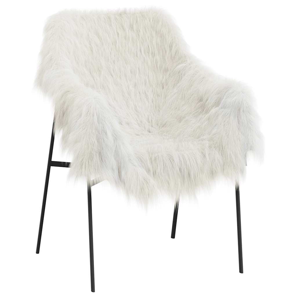 vidaXL Skóra owcza, kremowa, (60-70)x(90-100) cm