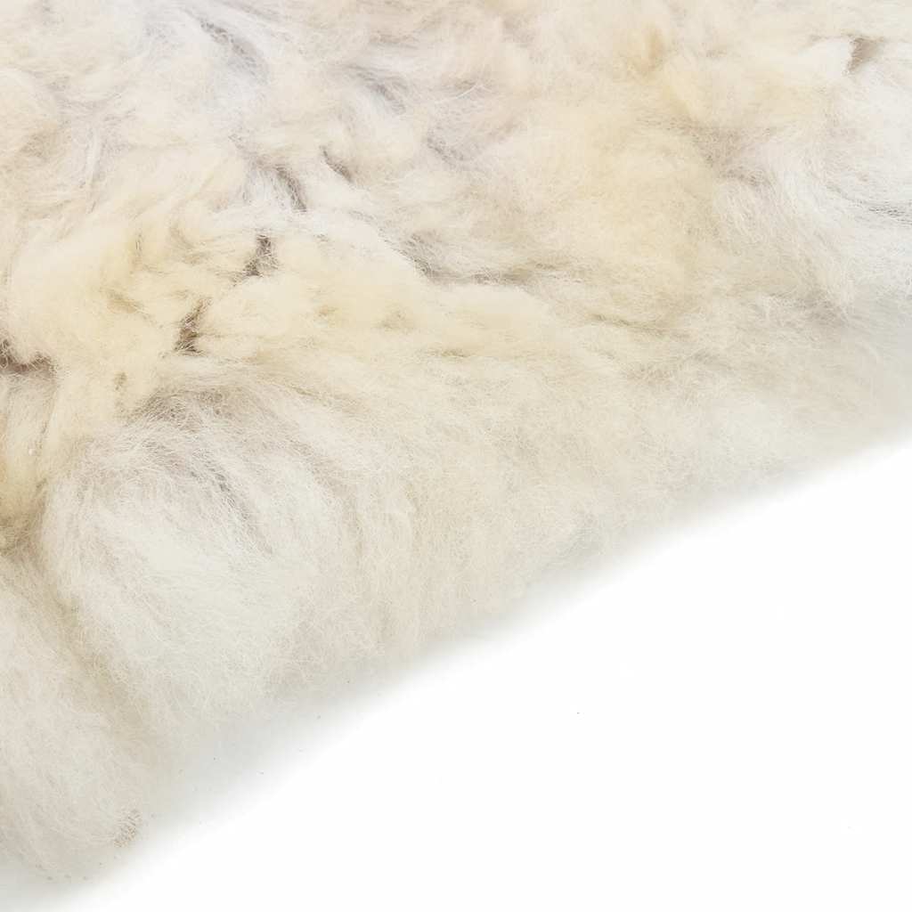 vidaXL Skóra owcza, kremowa, (60-70)x(90-100) cm
