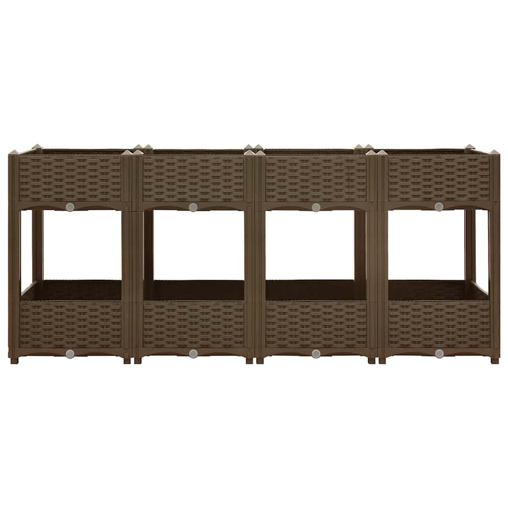vidaXL Donica do podniesionej rabaty, 160x40x71 cm, polipropylen