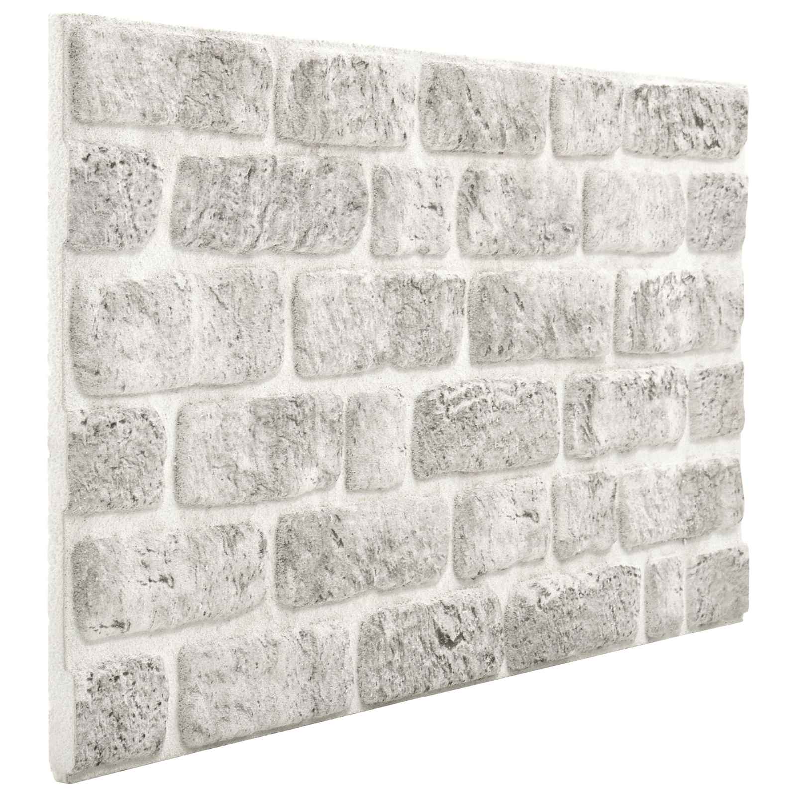 vidaXL Panele ścienne 10 pcs jasnoszary 100 x 50 cm Pianka EPS