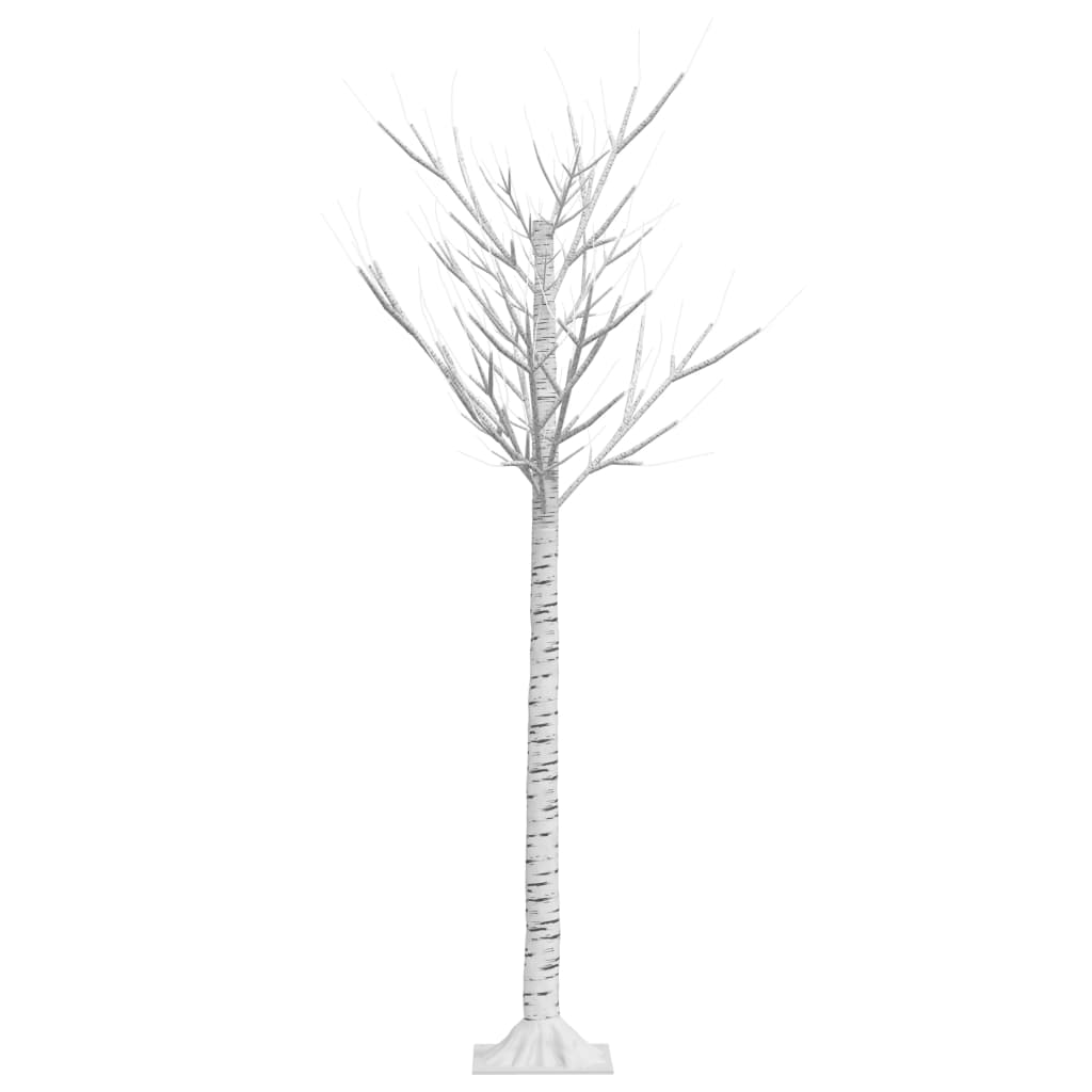 vidaXL Wierzba z oświetleniem, 156 ciepłych białych LED, 1,5 m