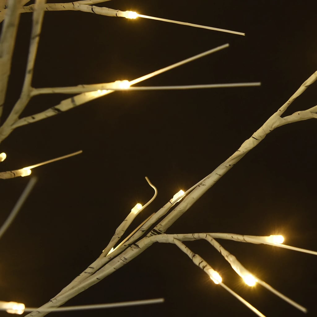 vidaXL Wierzba z oświetleniem, 200 ciepłych białych LED, 1,8 m
