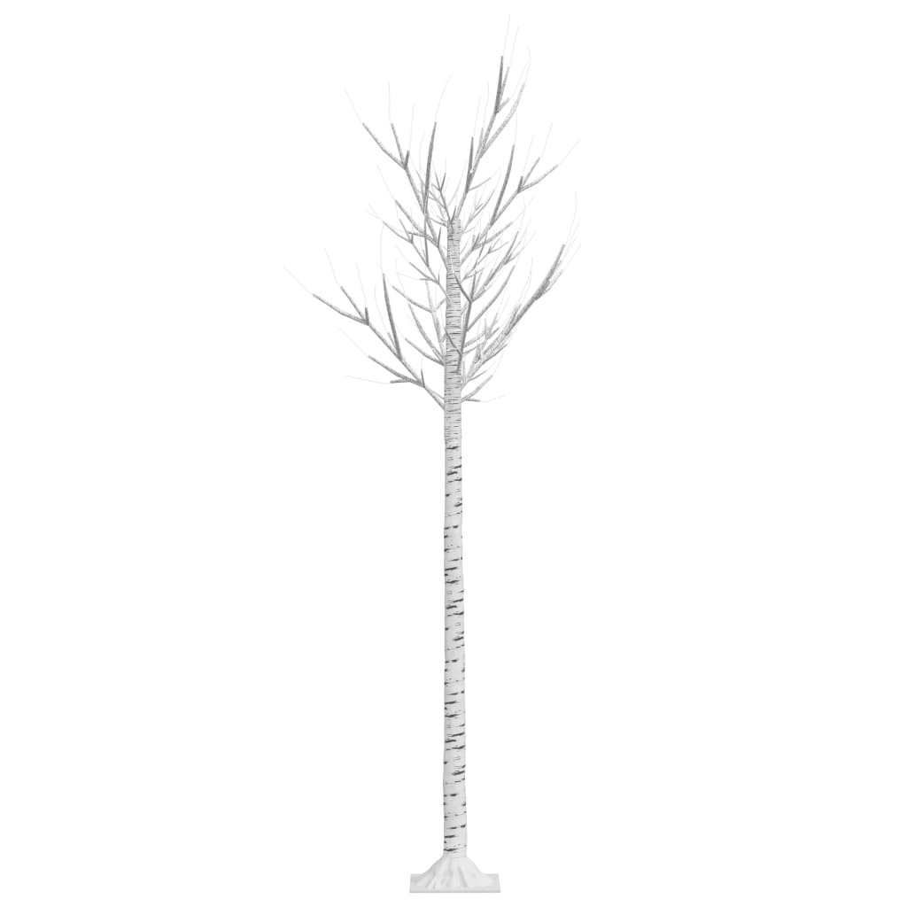 vidaXL Wierzba z oświetleniem, 200 zimnych białych LED, 1,8 m