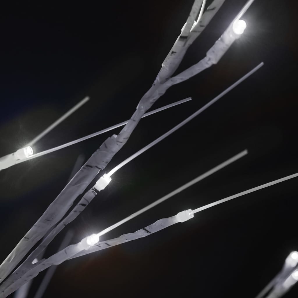 vidaXL Wierzba z oświetleniem, 200 zimnych białych LED, 1,8 m