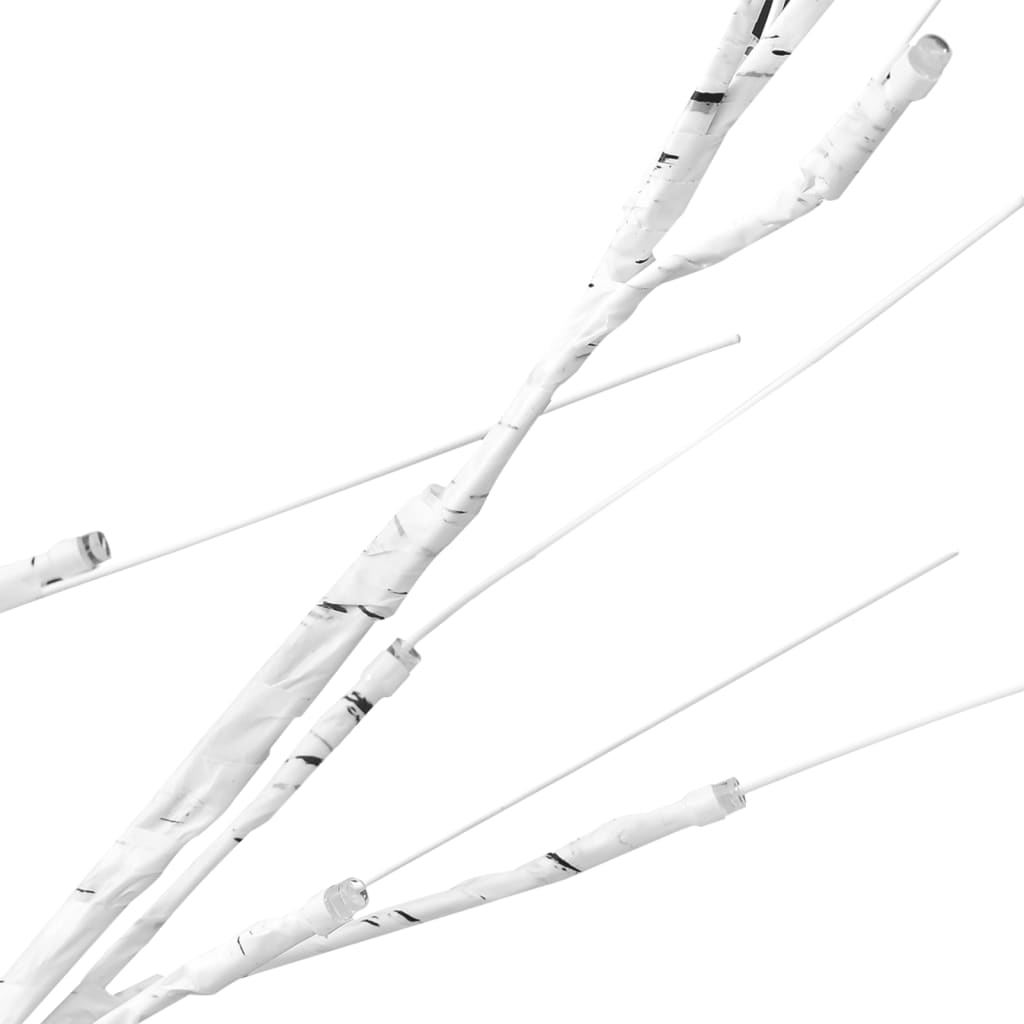 vidaXL Wierzba z oświetleniem, 200 zimnych białych LED, 1,8 m