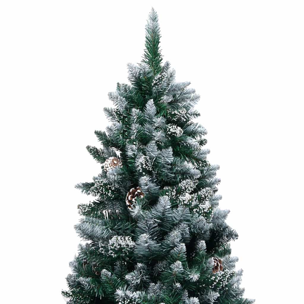 vidaXL Sztuczna choinka z LED, bombkami i szyszkami, 150 cm