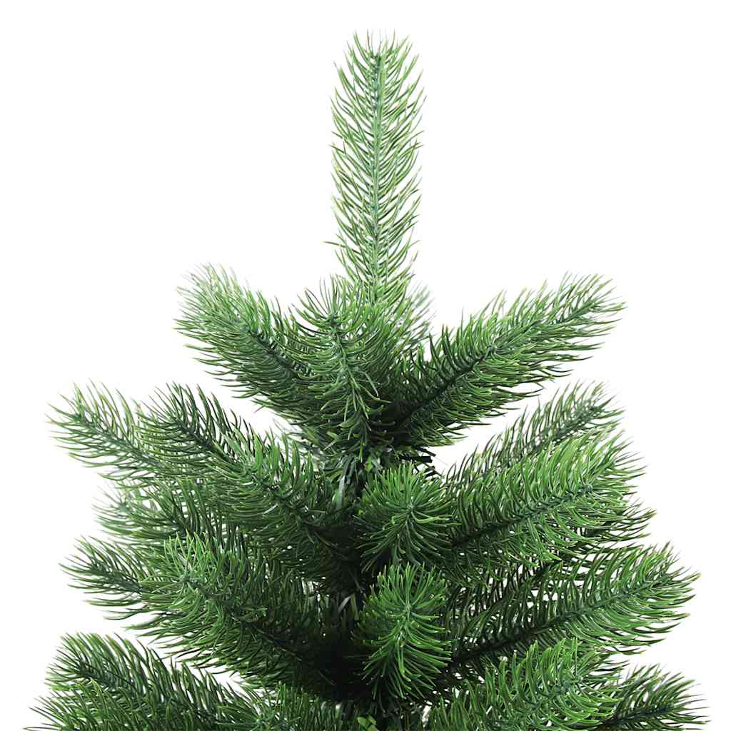 vidaXL Sztuczna choinka z lampkami i bombkami, 90 cm, zielona