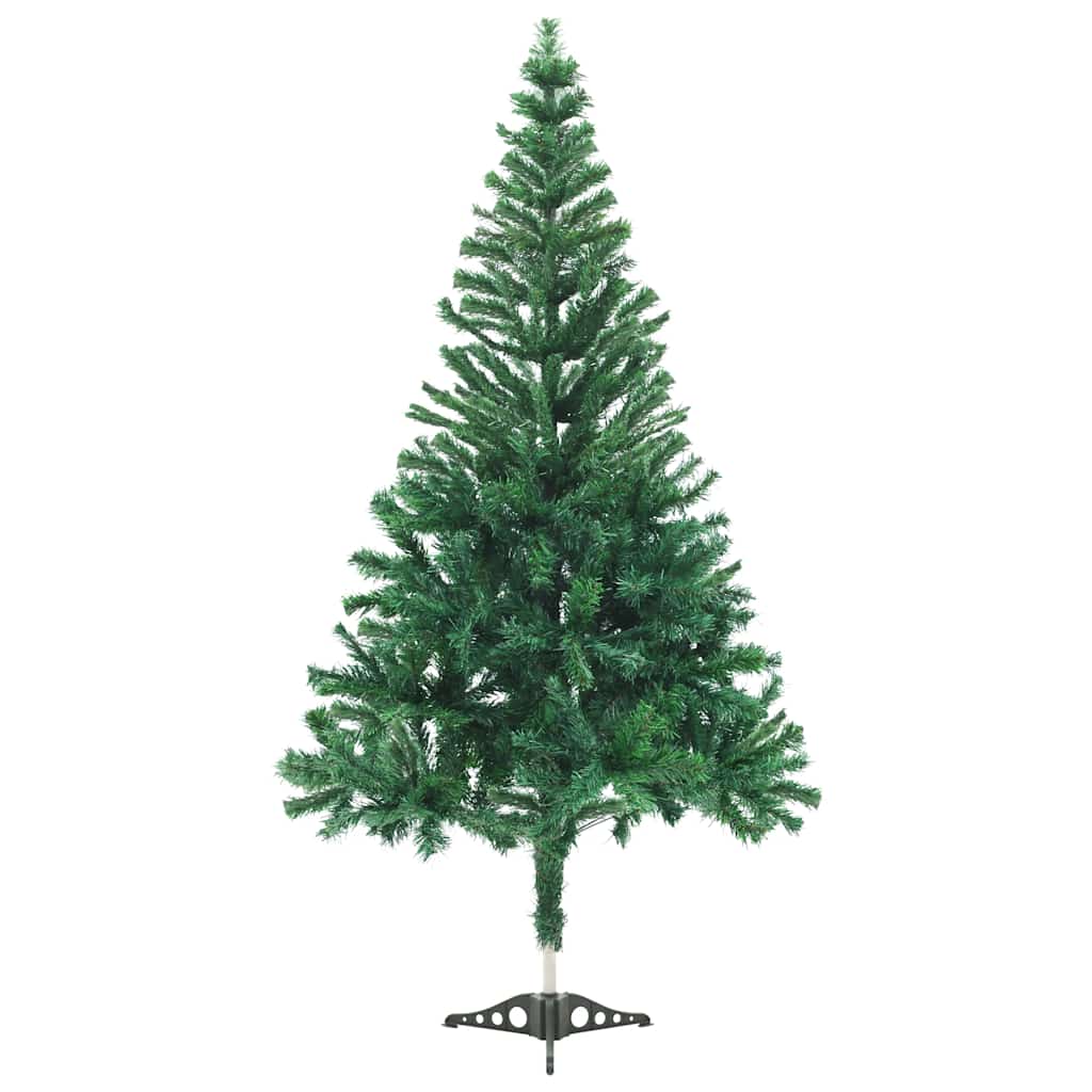 vidaXL Sztuczna choinka z lampkami i bombkami, 120 cm, 230 gałązek